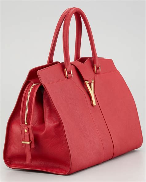 ysl tote red|YSL work tote.